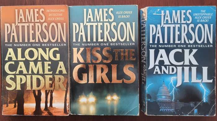 James Patterson: Along came a spider, Kiss the girls, Jack and Jill